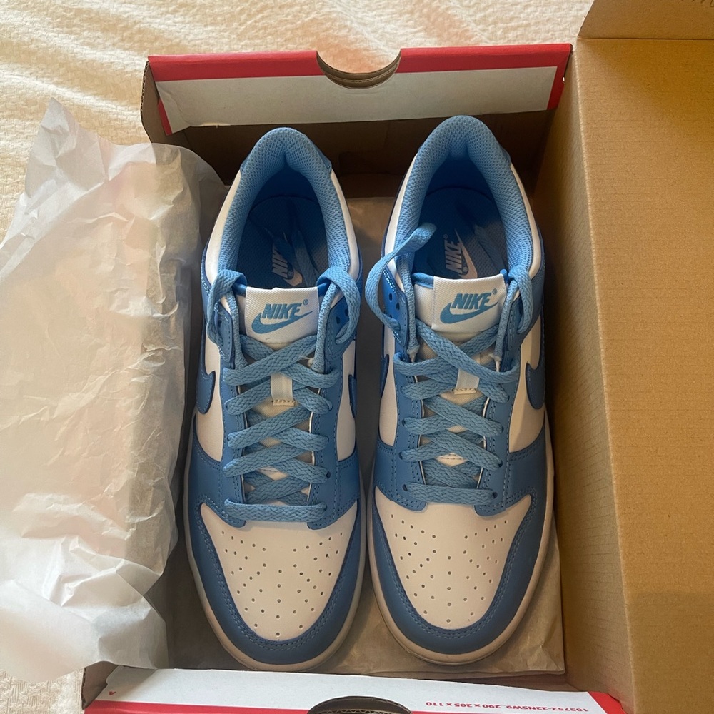 Nike Dunk Low University Blue Kids 6.5 = Women’s 8-8.5